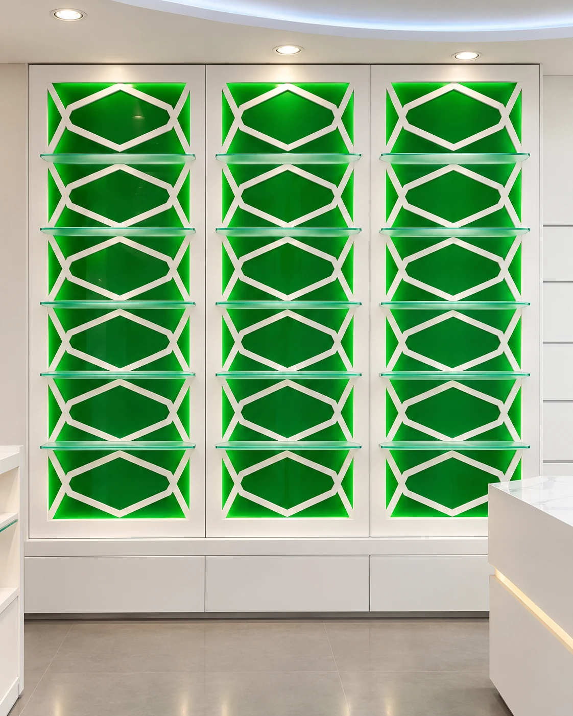 Fondali colorati della farmacia